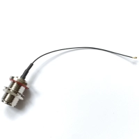Адаптер ВЧ N-female to IPEX 13 (u.FL, 20278) кабель RF1.13 15 см CB-U.FL-022-015