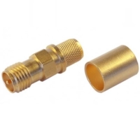 Разъем ВЧ RP-SMA-female для кабелей G30 (SLL-240) обжим/обжим Telegartner J01151R0051