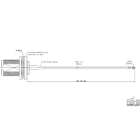 Адаптер ВЧ N-female to IPEX 13 (u.FL, 20278) кабель RF1.13 15 см CB-U.FL-022-015