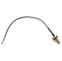 Адаптер ВЧ QMA-female to IPEX4 (MHF4) кабель RF1.13 15 см