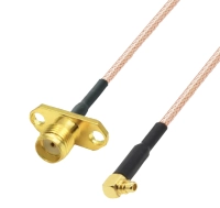 Адаптер ВЧ SMA-female to MMCX male, кабель 15 см RG316