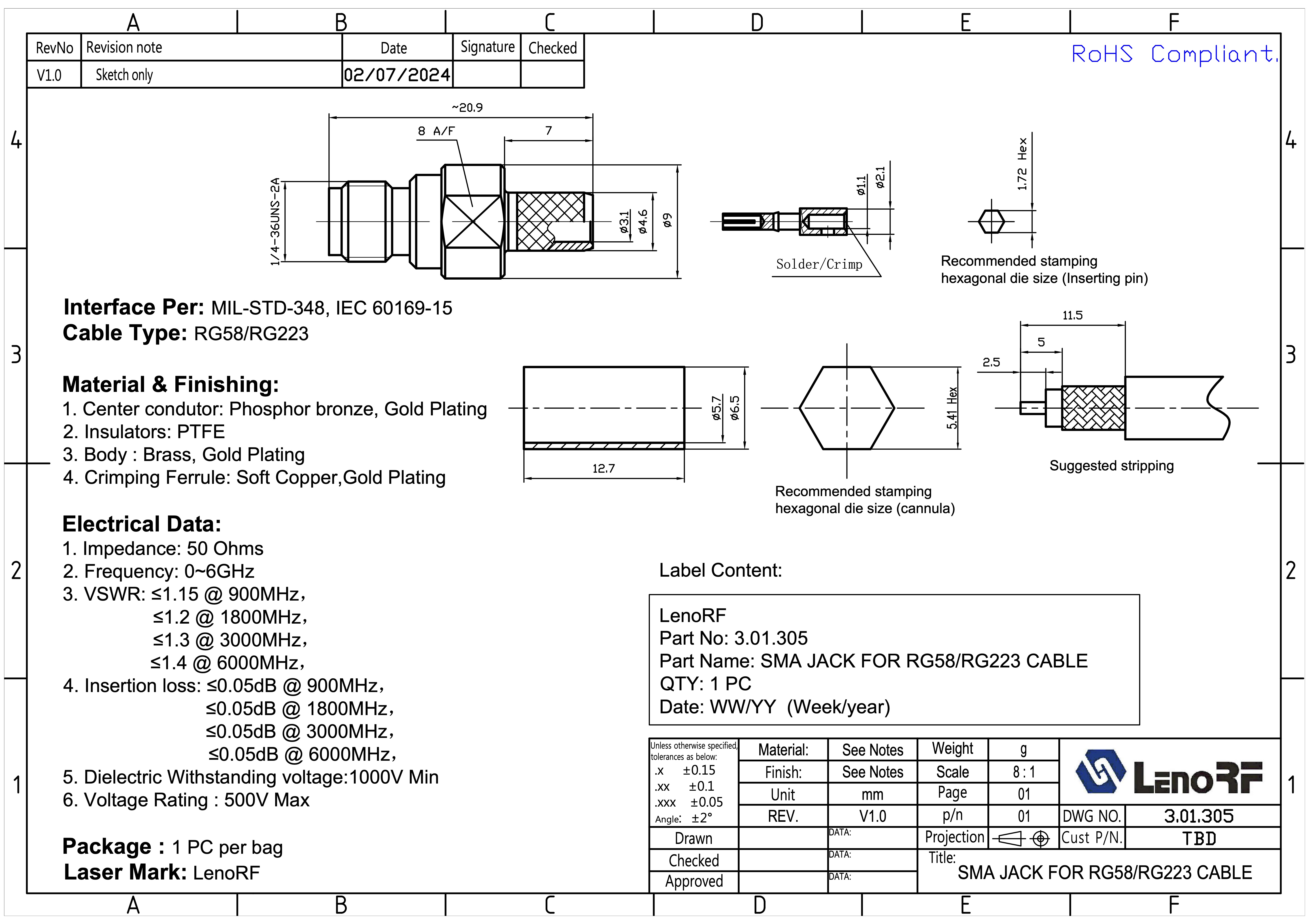 3.01.305-SMA-JACK-FOR-RG223-CABLE