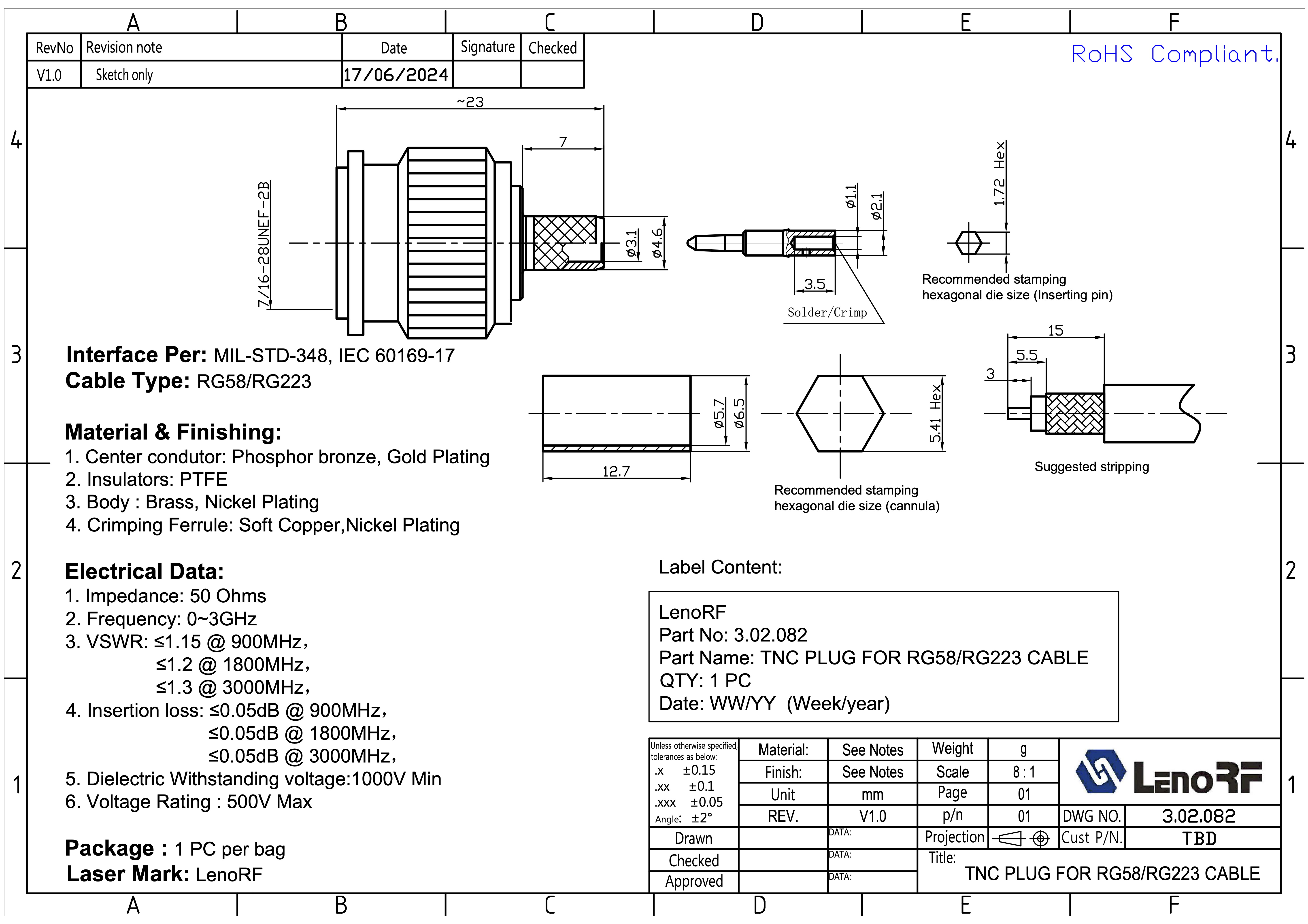 3.02.082-TNC-PLUG-FOR-RG58-RG223-CABLE 3.02.082-TNC-PLUG-FOR-RG58-RG223-CABLE